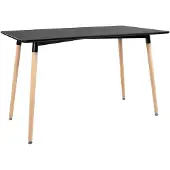 Happy Garden Table rectangulaire 120 × 70cm noire PIA