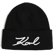 Karl Lagerfeld Bonnet noir / blanc