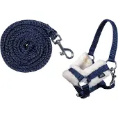 HKM Licol et corde -Hobby Horsing- bleu foncé