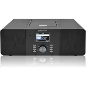 Roadstar IR-540D+BTBK Micro Système Radio Internet Wi-Fi et numérique DAB+/ FM, lecteur CD-MP3 Bluetooth Noir