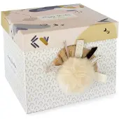 Doudou et Compagnie Pantin pompon Happy Wild Naturel