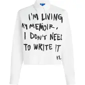 Karl lagerfeld Jeans A4w11006 Long Sleeve Shirt Blanc XS Femme