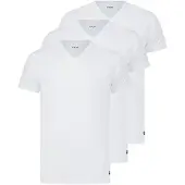 G-Star D29421-01 Short Sleeve V Neck Base Layer 3 Units Blanc M Homme