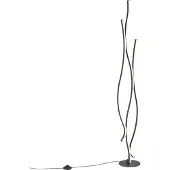 QAZQA Lampadaire design noir LED incluse et dimmable - Ying