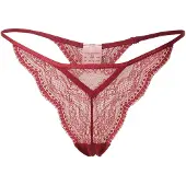 Hunkemoller String 'ISABELLE' rouge foncé