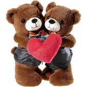 Heunec Ours de mariage affectueux avec cœur, Ours + Ours