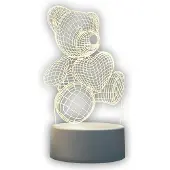 Extralink Veilleuse 3D pour enfants Bébé, lampe ours en peluche, lampe à motif ours en peluche LED