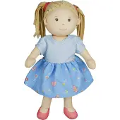 Heless Stoffpuppe "Nela" mit Kleidchen zum An- und Ausziehen, 32 cm