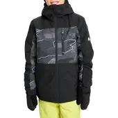 Quiksilver Side Hit Printed Jacket Noir 10 Years Garçon