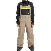 Quiksilver - Salopette de ski - Mash Up Youth Bib Fallen Rock - Taille Enfant 14 ans - Beige