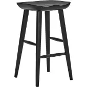 House Doctor Tabouret de bar noir