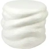 Broste Copenhagen Table en faïence blanc cassé