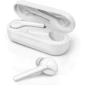 Hama Casque sans fil Bluetooth (Casque intra-auriculaire, Casque sans fil ultra léger, Casque True Wireless avecvocale, Touch Control et Micro) Blanc