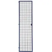 Nordwest Porte grillagée LOGS 240 H1970xL540mm bleu RAL 5022 verrouillable