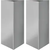 vidaXL Jardinières 2 pcs triangulaire 40x40x75 cm acier galvanisé