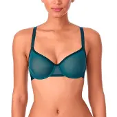 DKNY Sheers Bralette Bra Bleu M Femme