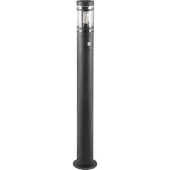 REALITY IMPORT REALITY Lampe de chemin PALOMA, E27, IP44, sans LM, détecteur de mouvement, noir, 100 cm