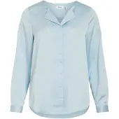 Vila Ellette Long Sleeve Shirt Bleu 42 Femme