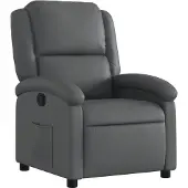vidaXL Fauteuil relax gris similicuir