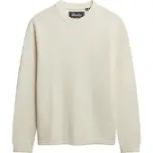 Superdry Pull-over blanc cassé