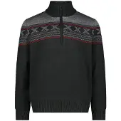 CMP Pull en tricot à col zippé