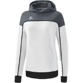 Erima Sweat de sport gris foncé / noir / blanc