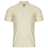 Selected Polo SLHISAAC ZIP hommes - Beige - EU L