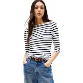 Tommy Hilfiger Slim Cody 3/4 Sleeve T-shirt Blanc XS Femme