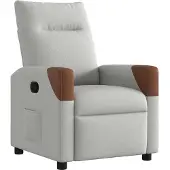 vidaXL Fauteuil relax gris nuageux Tissu