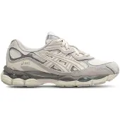 Asics pour homme. 1201A789 Baskets Gel NYC blanc crème (40), Beige, Plat, Lacets, Casuel, Sport, Running, Multisport