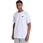 Nike T-Shirt 'Club' noir / blanc