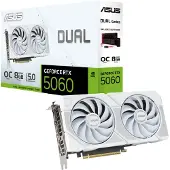 Asus Dual Geforce Rtx 5060 Oc 8gb Gddr7 Graphic Card Argenté