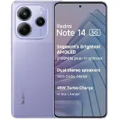Xiaomi Redmi Note 14 5G 16,9 cm (6.67") Double SIM hybride USB Type-C 8 Go 256 Go 5110 mAh Lavande, Violet