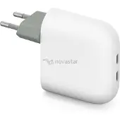 Google Chargeur 2 USB C Pixel Snap 67W PD Blanc