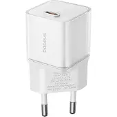 Baseus GaN5S, 20W, 3A, 1 x USB-C, blanc (20 W), Chargeur USB, Blanc