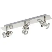 Eglo 94146 Tukon 3 LED spot 3 x 33 W acier nickel finition mate
