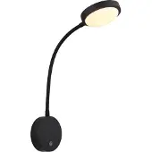 Globo Pegasi LED Wandleuchte 0,90W Warmweiss Schwarz Matt, Metall Ø8cm 24103WA (110 lm)