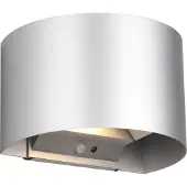 TRIO Applique d'extérieur LED avec détecteur TALENT, argent, 6 W, blanc chaud, 100 lm, métal, dim. : 9,6 x 15,8 x 10,9 cm, IP44, RL
