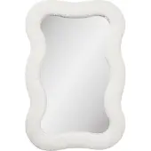 Ebuy24 Mia miroir cadre teddy blanc.