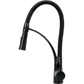 Fala Robinet de cuisine professionnel flexible noir 75884