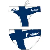 Turbo Finland Swimming Brief Blanc,Bleu M Homme