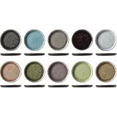 COSY&TRENDY 10x Streetfood festival plate, set of 10 assort. Ø 13 cm, Assiettes, Multicolore