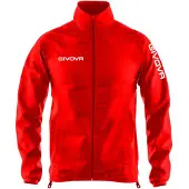 Givova Veste coupe-vent rouge M pour hommes et femmes, rouge M