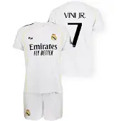 Real Madrid 25/26 Vinicius Home Short Sleeve Set Blanc 14 Years Enfants