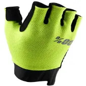 100% Exceeda Gel Short Gloves Jaune M Homme