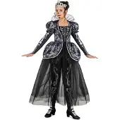MOM Queen Of The Catacombs Child Costume Noir 5-6 Years Enfants