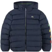 Lacoste Kids Croc Patches Puffer Jacket Bleu 5 Years Enfants