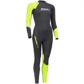 Zoggs Explorer Tour Woman Long Sleeve Neoprene Wetsuit Jaune S Femme