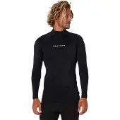 Ocean & Earth Script Long Sleeve Rash Guard Noir L Homme