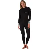 Ocean & Earth Free Flex 3/2 Mm Woman Long Sleeve Back Zip Neoprene Suit Noir 6 Femme